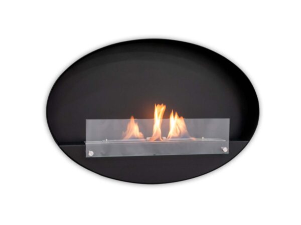 Maryland - Oval Wall Hanging Slim Fireplace